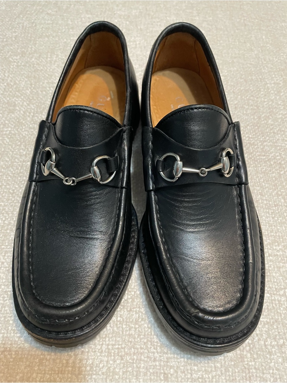 Vintage Women’s Gucci Horsebit Loafers Size 6 Black Leather